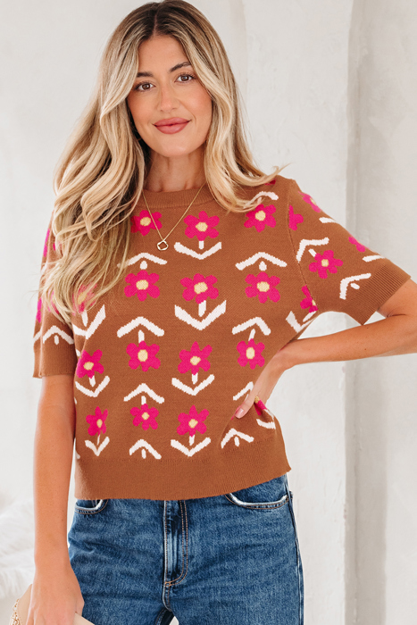 Karla Short Puff Sleeve Sweater