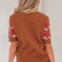  Karla Short Puff Sleeve Sweater