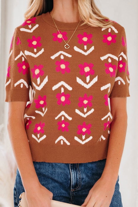 Karla Short Puff Sleeve Sweater