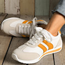 Orange Size 8.5 Karter Breathable Lace-up Sneakers