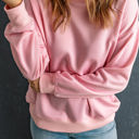 Pink Large Karter Classic Crewneck Pullover Sweatshirt