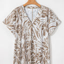  Karter Floral V Neck Short Sleeve Loose Fit Blouse