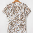  Karter Floral V Neck Short Sleeve Loose Fit Blouse