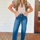  Karter Ruffled Short Sleeve Blouse