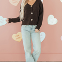  Kassidy Heart Metal Cardigan Sweater