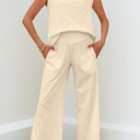  Kassidy Solid Color Tank Top Set