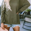  Kassidy Waffle Knit Oversized Top