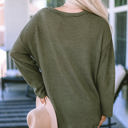  Kassidy Waffle Knit Oversized Top