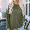  Kassidy Waffle Knit Oversized Top