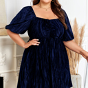  Kataleya Short Puff Sleeve PLUS Dress