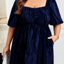  Kataleya Short Puff Sleeve PLUS Dress