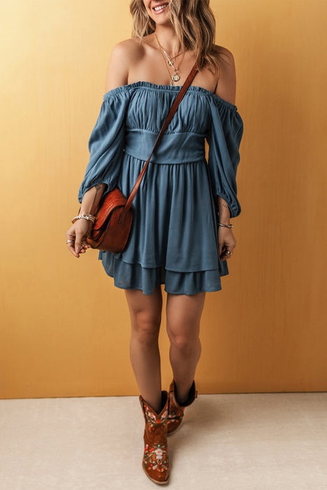 Katalina Frilled Layered Ruched Mini Dress