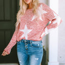  Katharine Star Spangled Casual Knit Sweater