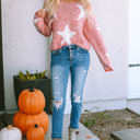  Katharine Star Spangled Casual Knit Sweater