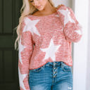  Katharine Star Spangled Casual Knit Sweater