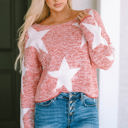  Katharine Star Spangled Casual Knit Sweater