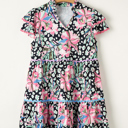  Kathryn Embellished Tiered Mini Dress