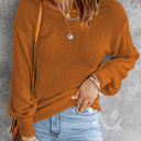 Orange Small Katie Back Cut Out Sweater