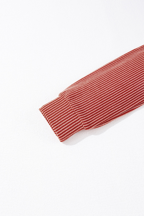 Kayla Color Block Corded Long Sleeve Top