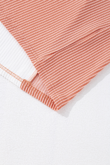 Kayla Color Block Corded Long Sleeve Top