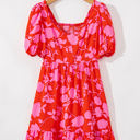  Kayla Floral Sweetheart Neck Dress