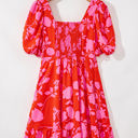  Kayla Floral Sweetheart Neck Dress