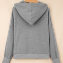  Kayla Waffle Zip Up Hooded Jacket