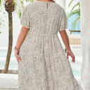  Kaylani Plus Size Leopard Print Flared Dress