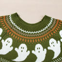  Kaylee Halloween Ghost Pattern Sweater