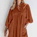 Gold Flame Medium Kaylee Waist Bracelet Sleeve Dress