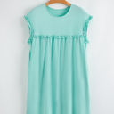  Keily Frilled Trim Loose Fit Mini Dress