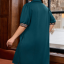  Keily Zip Collared Mini PLUS Dress