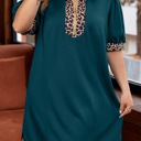  Keily Zip Collared Mini PLUS Dress