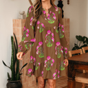  Kelly Hem Puff Sleeve Dress