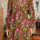  Kelly Hem Puff Sleeve Dress