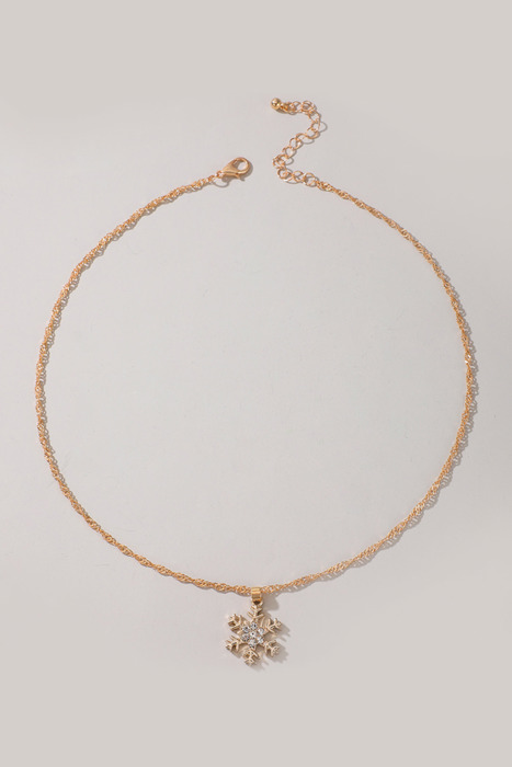 Kelsey Snowflake Christmas Fashion Necklace
