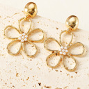  Kendall Pearl Decor Stud Earrings