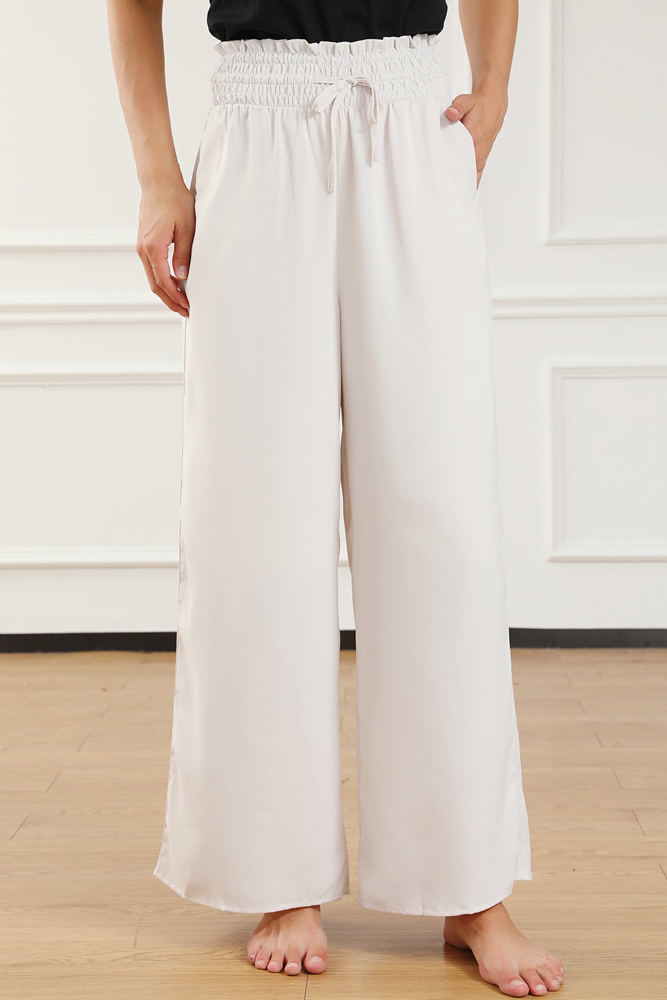 Kendra Smocked High Waist Wide Leg Pants