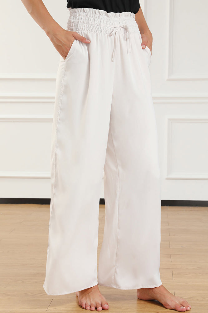 Kendra Smocked High Waist Wide Leg Pants