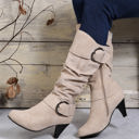  Kennedy Dual Buckle Strap Side Zip Boots