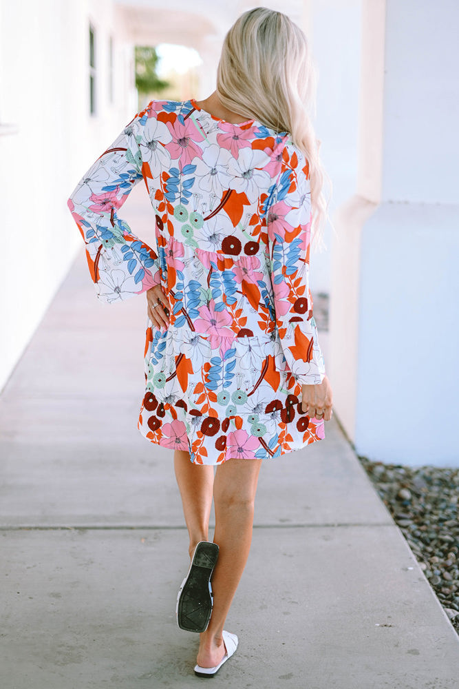 Kensley Floral Tiered Mini Dress