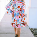  Kensley Floral Tiered Mini Dress