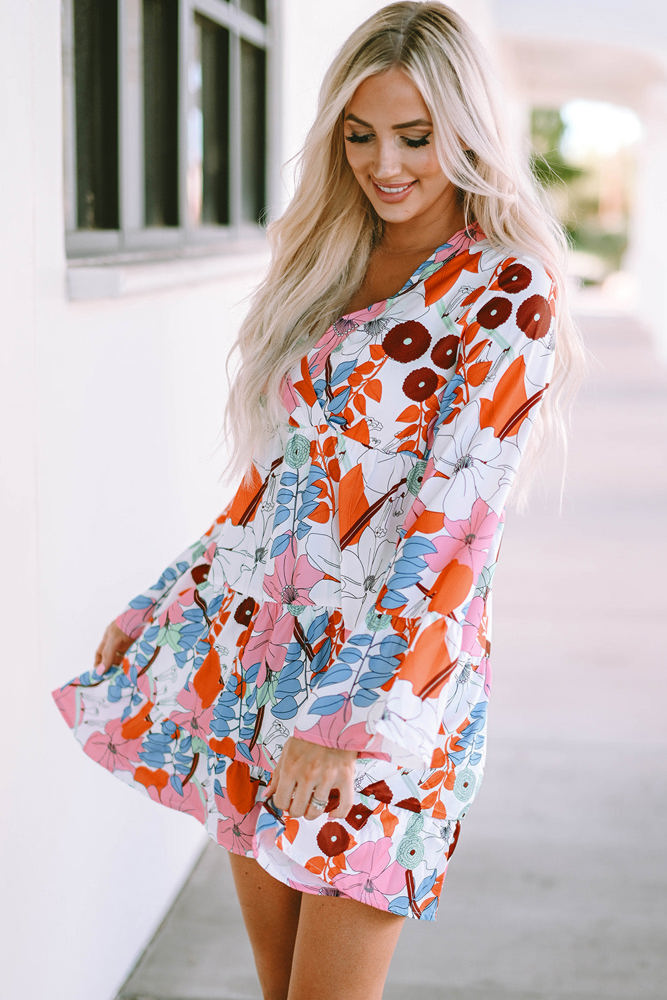 Kensley Floral Tiered Mini Dress