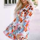  Kensley Floral Tiered Mini Dress