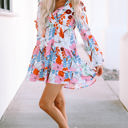  Kensley Floral Tiered Mini Dress