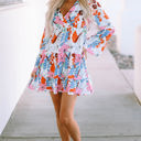  Kensley Floral Tiered Mini Dress