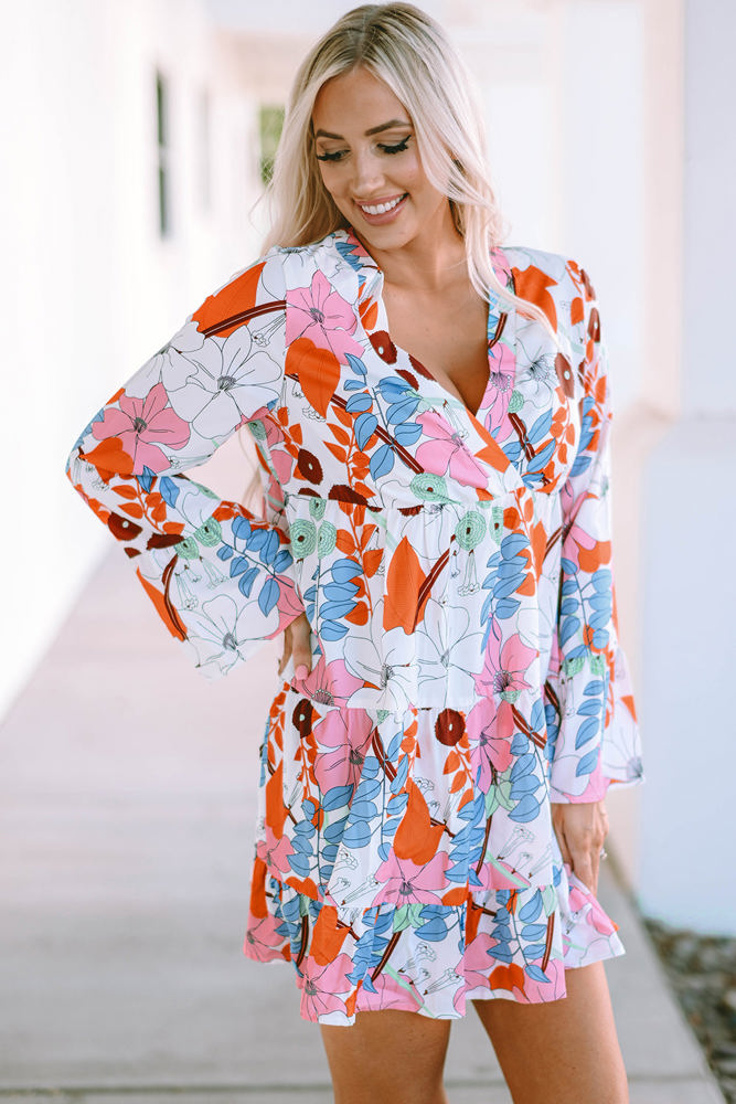 Kensley Floral Tiered Mini Dress