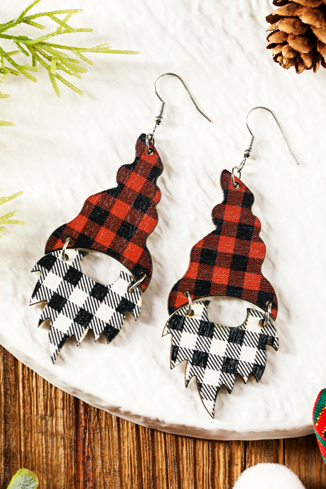 Kensley Print Christmas Dangle Earrings