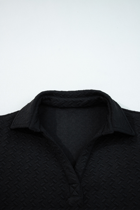 Keziah Patchwork Polo Collar Pullover