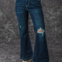  Khloe High Rise Ripped Bell Bottom Jeans